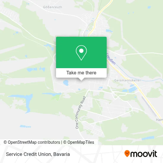 Service Credit Union map