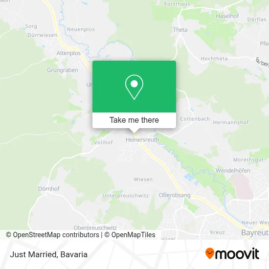 Just Married map
