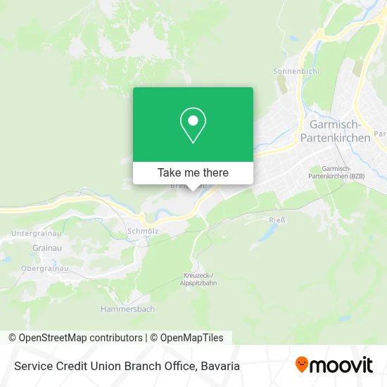 Service Credit Union Branch Office map
