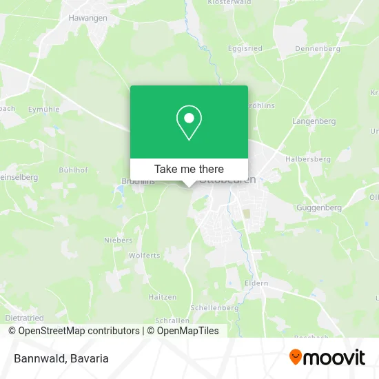 Bannwald map