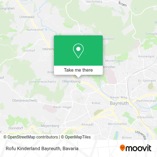 Rofu Kinderland Bayreuth map