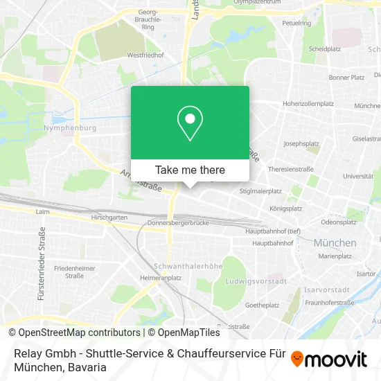 Relay Gmbh - Shuttle-Service & Chauffeurservice Für München map