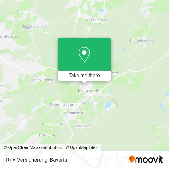 R+V Versicherung map