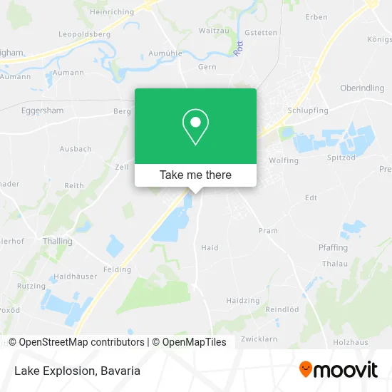 Lake Explosion map