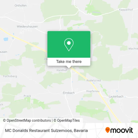 MC Donalds Restaurant Sulzemoos map