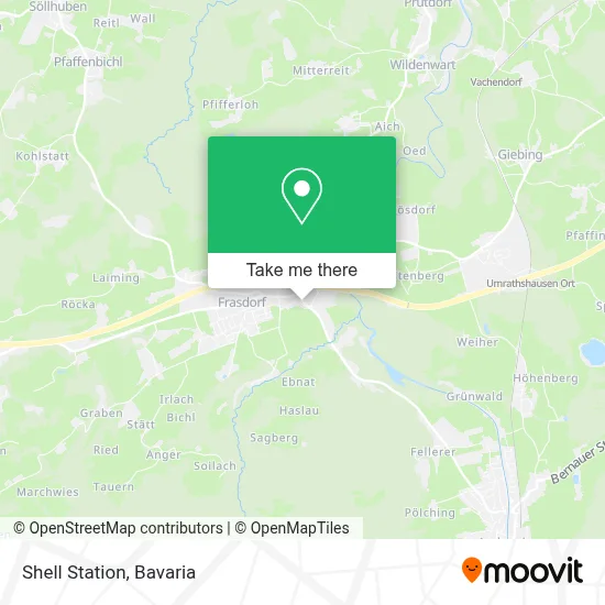 Shell Station map