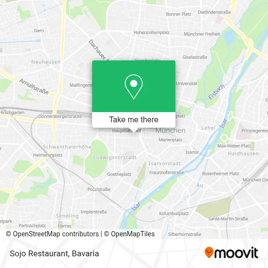 Sojo Restaurant map