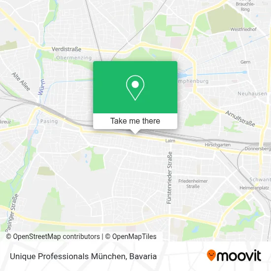 Unique Professionals München map