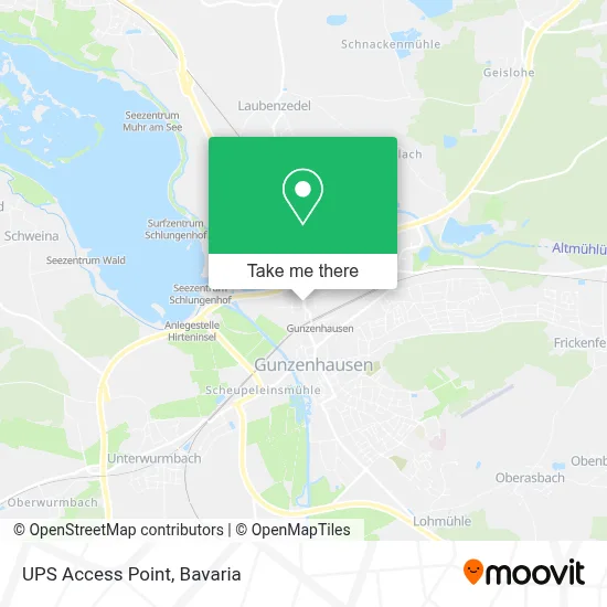 Ups Access Point map