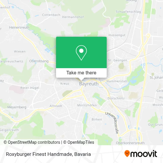 Roxyburger Finest Handmade map