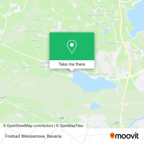 Freibad Weissensee map