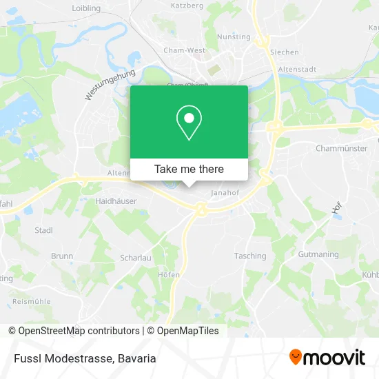 Fussl Modestrasse map