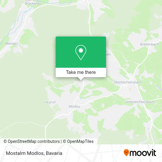 Mostalm Modlos map