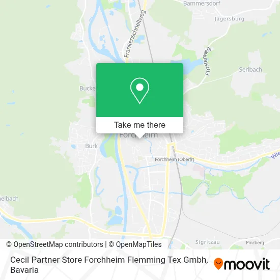 Cecil Partner Store Forchheim Flemming Tex Gmbh map