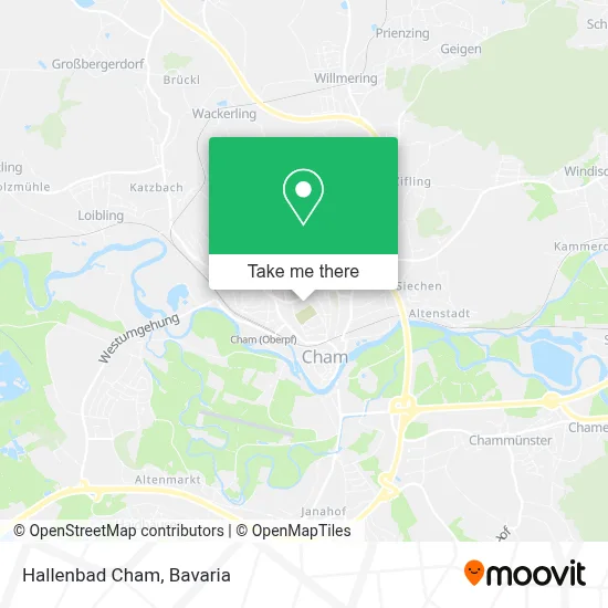 Hallenbad Cham map