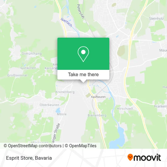 Esprit Store map