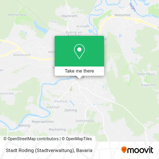 Stadt Roding (Stadtverwaltung) map