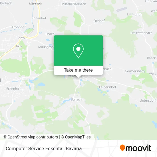 Computer Service Eckental map