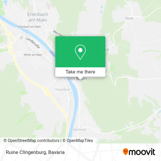 Ruine Clingenburg map