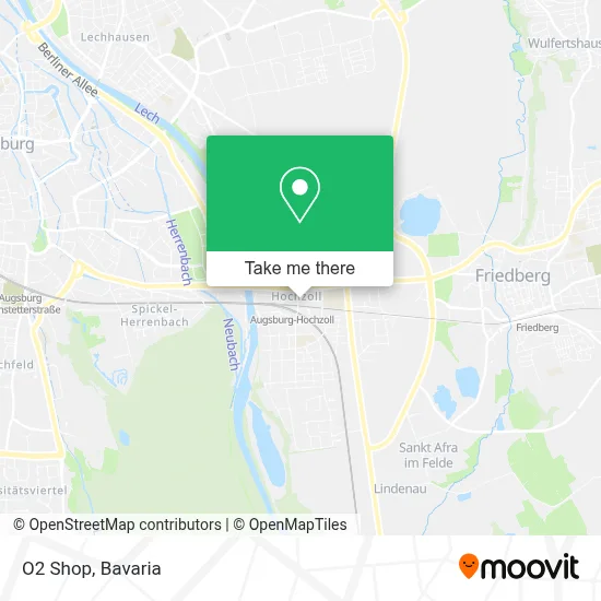 O2 Shop map