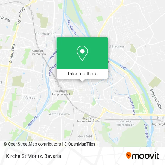 Kirche St Moritz map