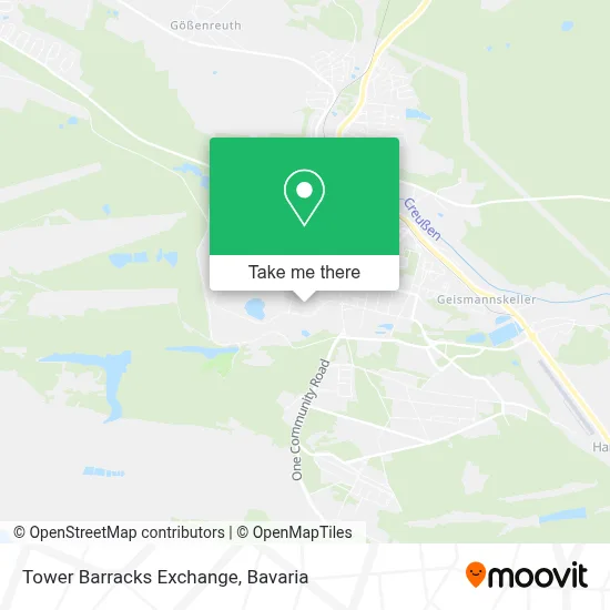 Tower Barracks Exchange map