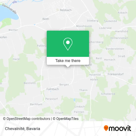 Chevalnité map