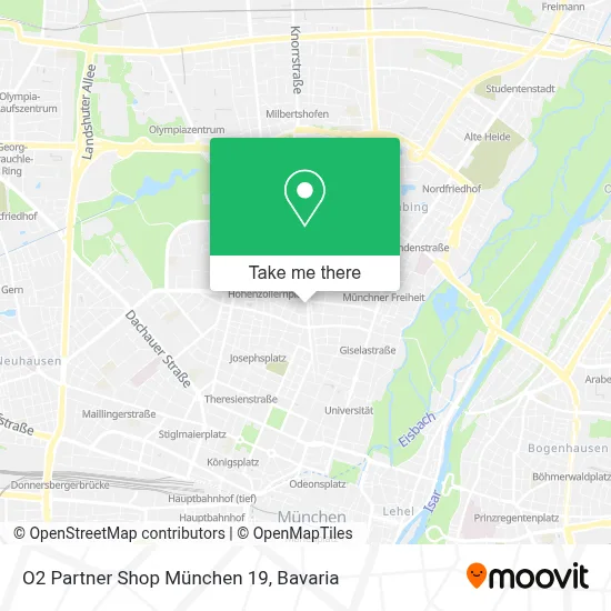 O2 Partner Shop München 19 map