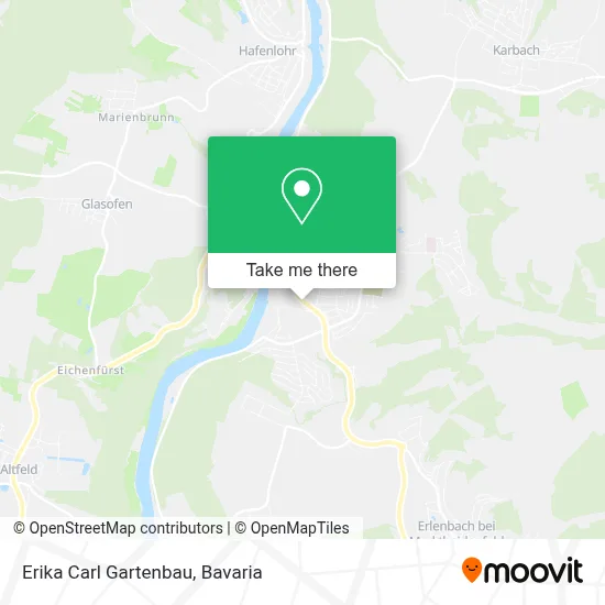 Erika Carl Gartenbau map