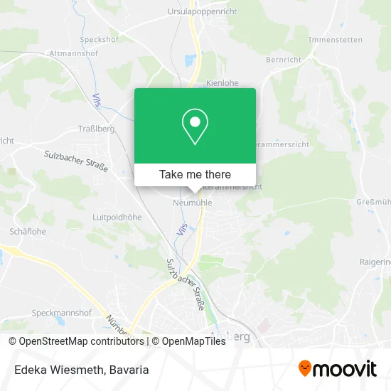 Edeka Wiesmeth map