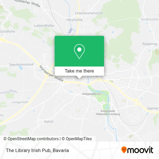 The Library Irish Pub map