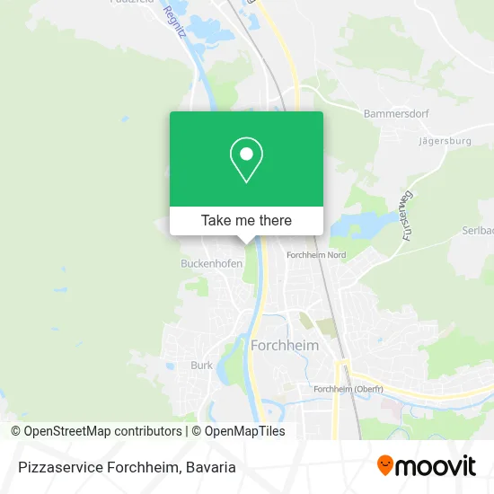 Pizzaservice Forchheim map
