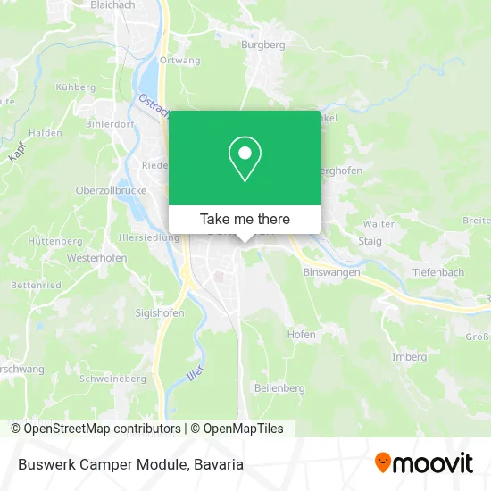 Buswerk Camper Module map