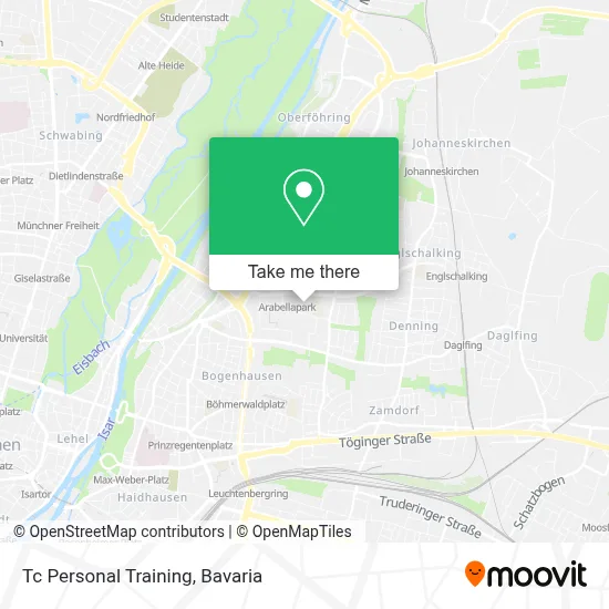Tc Personal Training map