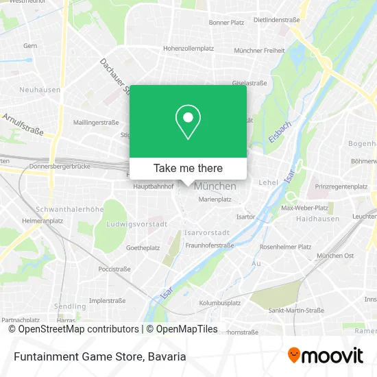 Funtainment Game Store map