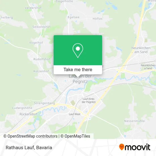 Rathaus Lauf map
