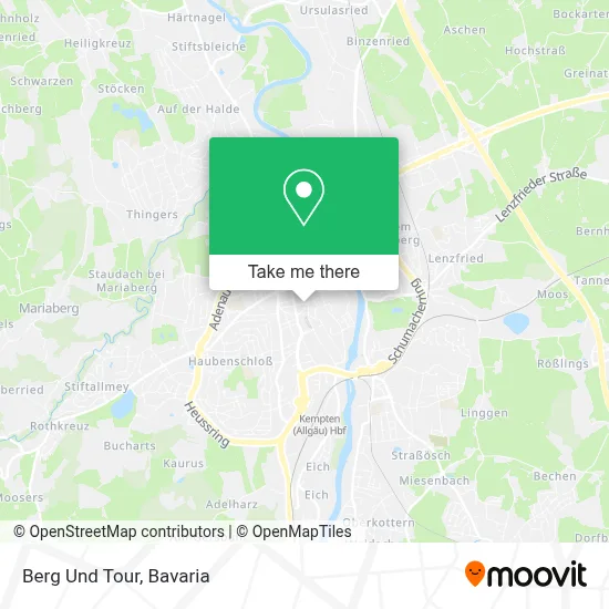 Berg Und Tour map