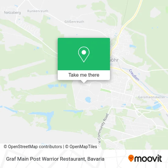 Graf Main Post Warrior Restaurant map