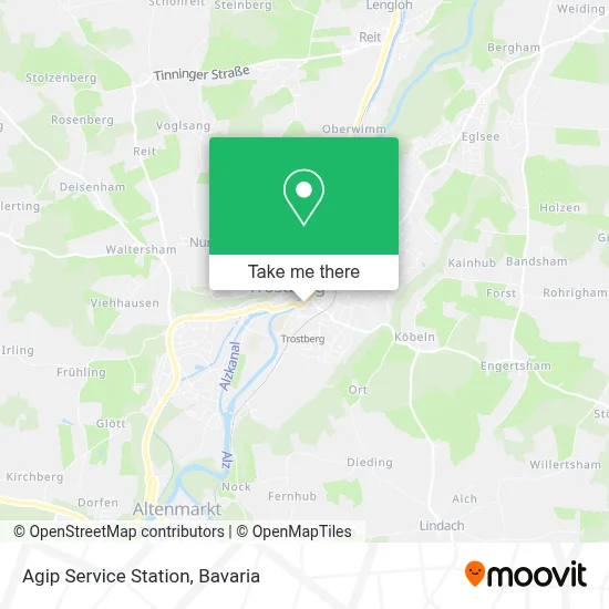 Agip Service Station map