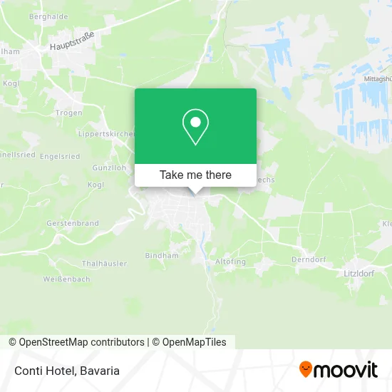 Hotel Conti map