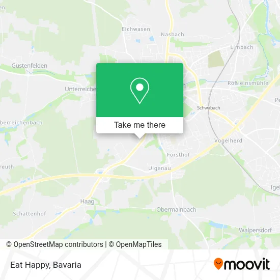 Eat Happy map
