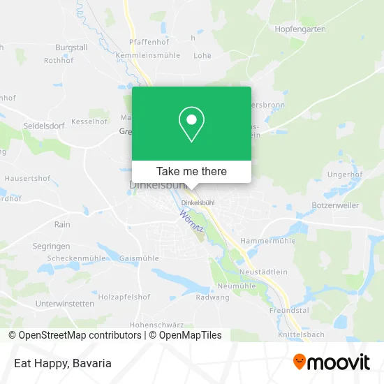 Eat Happy map