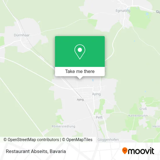 Restaurant Abseits map