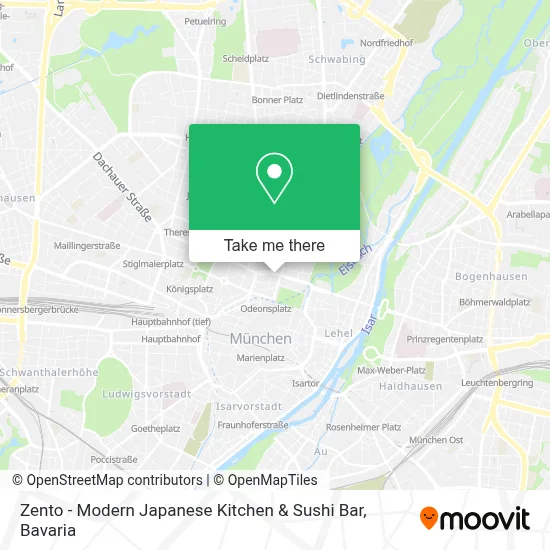 Zento - Modern Japanese Kitchen & Sushi Bar map