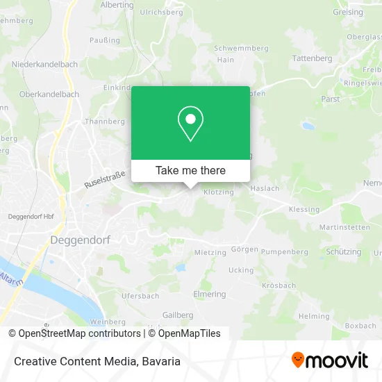 Creative Content Media map