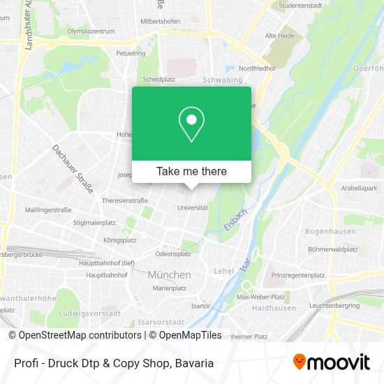 Profi - Druck Dtp & Copy Shop map
