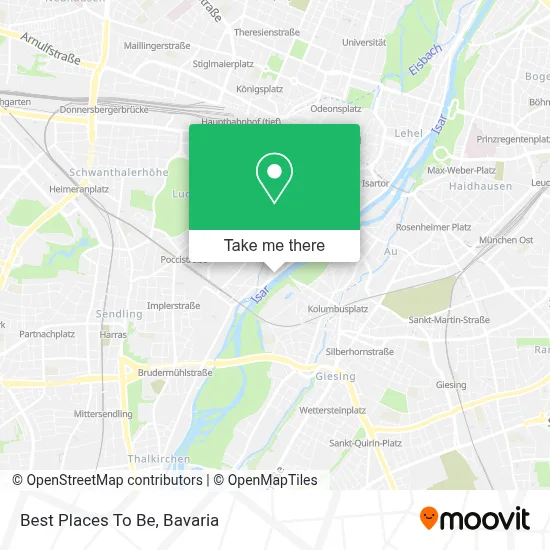 Best Places To Be map