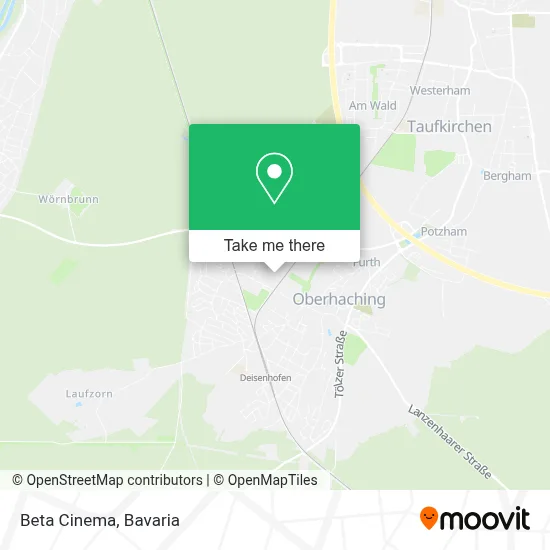 Beta Cinema map