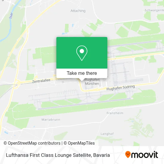Lufthansa First Class Lounge Satellite map