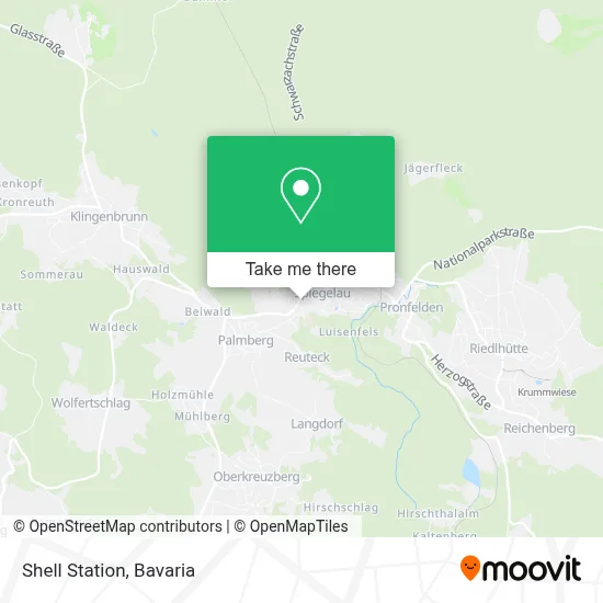 Shell Station map